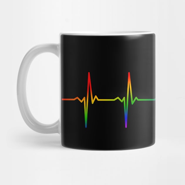 LGBT Heartbeat Gift For Proud Gays & Lesbians by OceanRadar